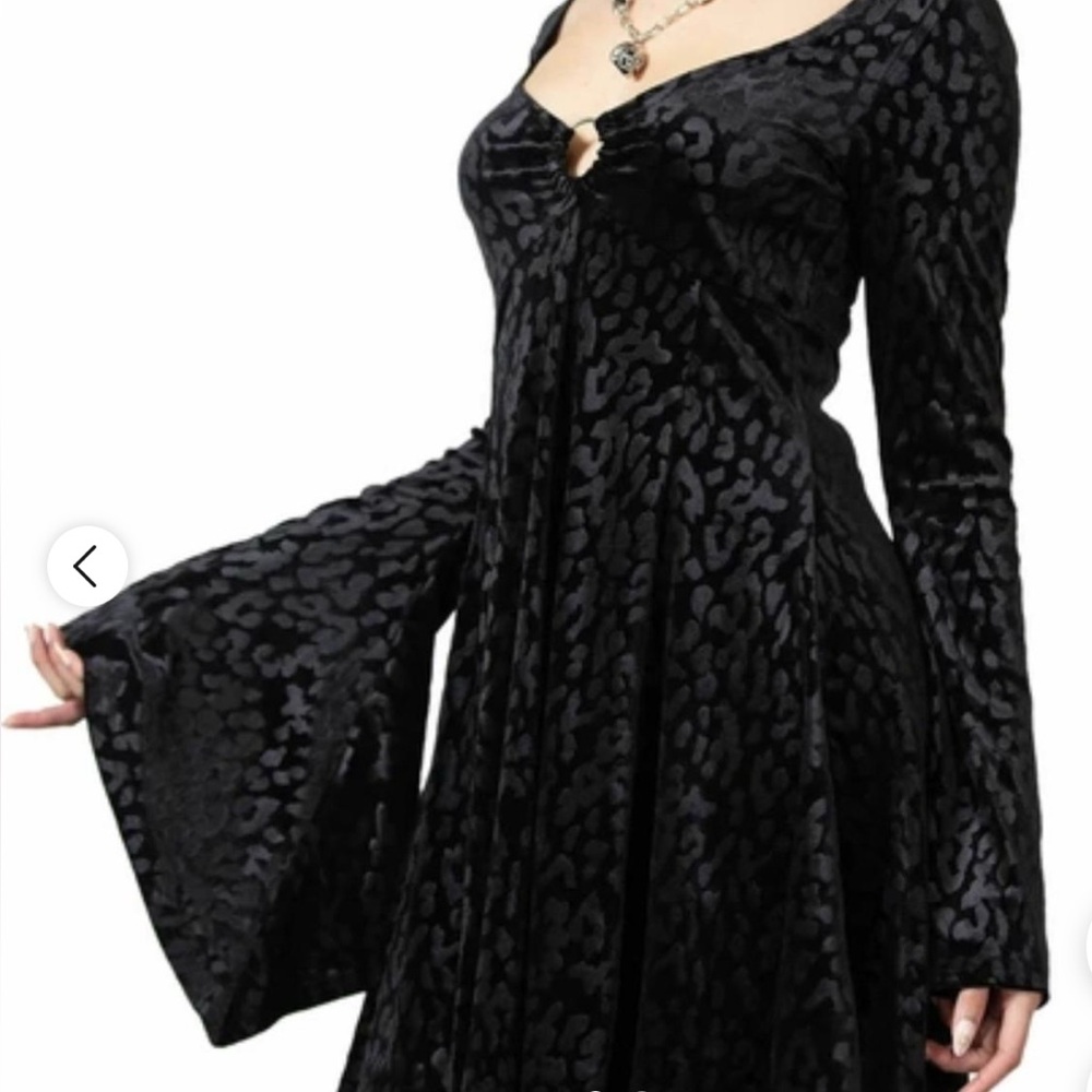 Killstar Black Velvet Dress